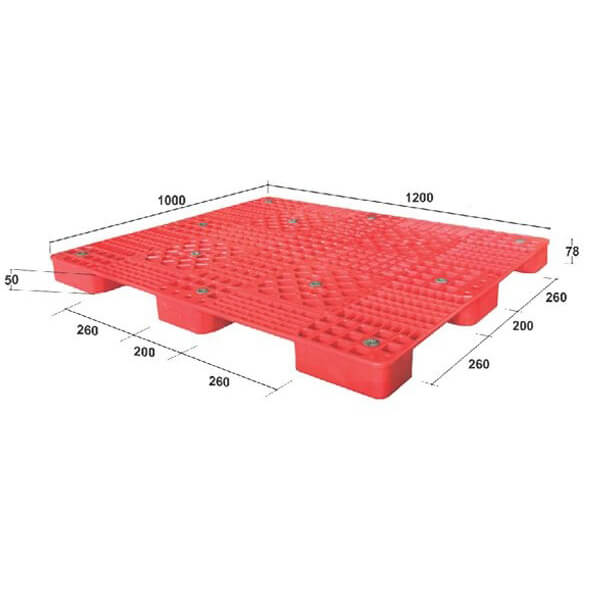 Pallet nhựa lót sàn PL03LS (KT: 1200 x 1000 x 78 mm)