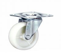 Bánh xe R đế PP trắng không khóa