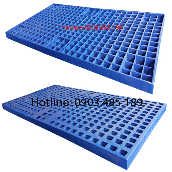 Pallet nhựa lót sàn (KT: 1000 x 500 x 30 mm)