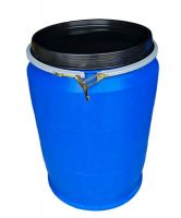 Thùng phuy nhựa 220 lít nắp mở có đai sắt