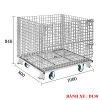 Lồng thép Trữ hàng WC-A5 có bánh xe ( KT : 1000 x 800 x 840 mm )