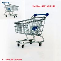Xe đẩy hàng siêu thị mini ( KT : 780 x 500 x 920 mm )